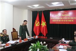 Học viện Chính trị trao đổi kinh nghiệm hoạt động công tác đảng, công tác chính trị tại Quân khu 1